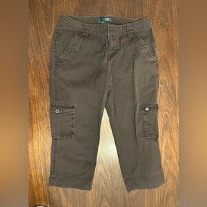 Ralph Lauren Chocolate Brown Capris 2P